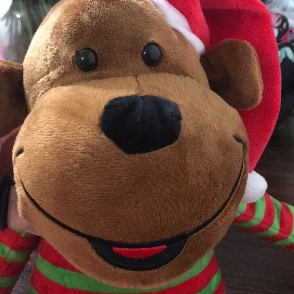 Cutest plush Holiday Monkey ever ! By Mrs Fields - Picture 3 of 11